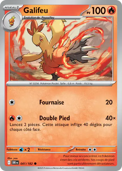 Image de la carte Pokemon Galifeu 041/182