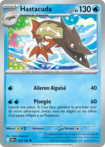 Image de la carte Pokemon Hastacuda 063/182