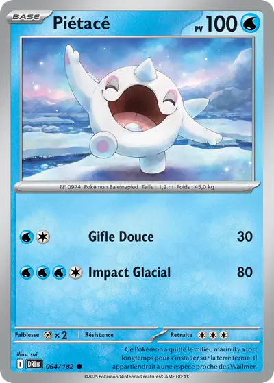 Image de la carte Pokemon Piétacé 064/182