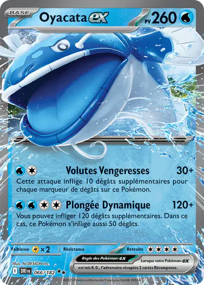 Image de la carte Pokemon Oyacata ex 066/182
