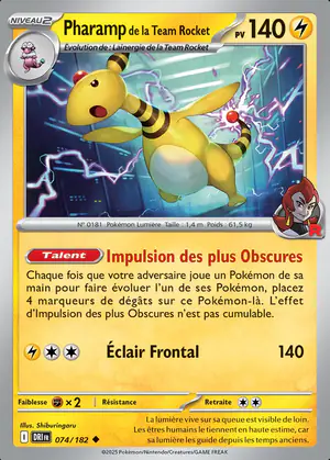 Pharamp de la Team Rocket 074/182