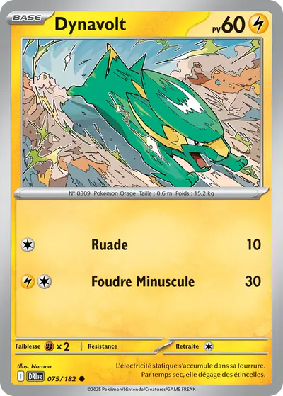 Image de la carte Pokemon Dynavolt 075/182