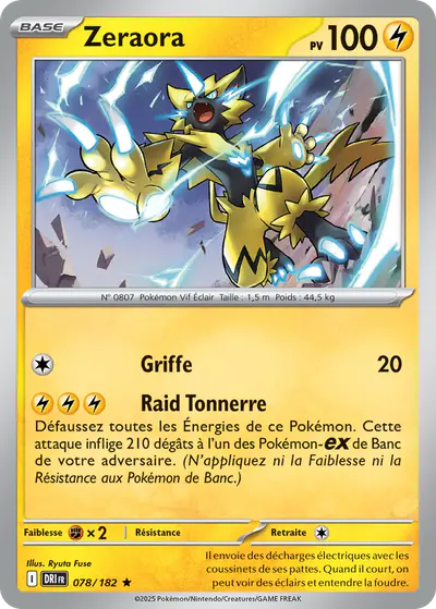 Image de la carte Pokemon Zeraora 078/182