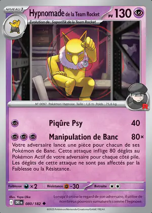 Hypnomade de la Team Rocket 080/182