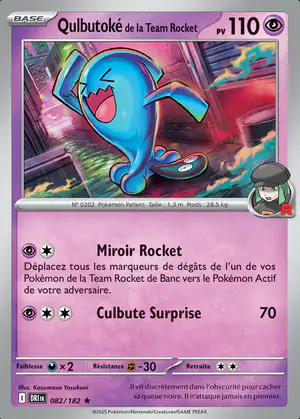 Qulbutok&eacute; de la Team Rocket 082/182