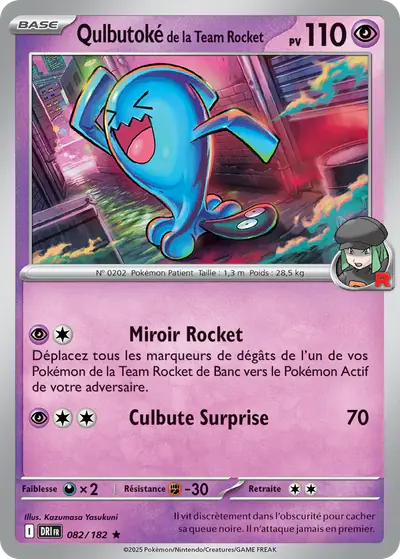 Image de la carte Pokemon Qulbutoké de la Team Rocket 082/182