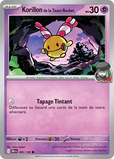 Image de la carte Pokemon Korillon de la Team Rocket 085/182