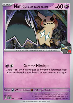 Mimiqui de la Team Rocket 087/182