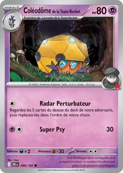 Image de la carte Pokemon Coléodôme de la Team Rocket 088/182