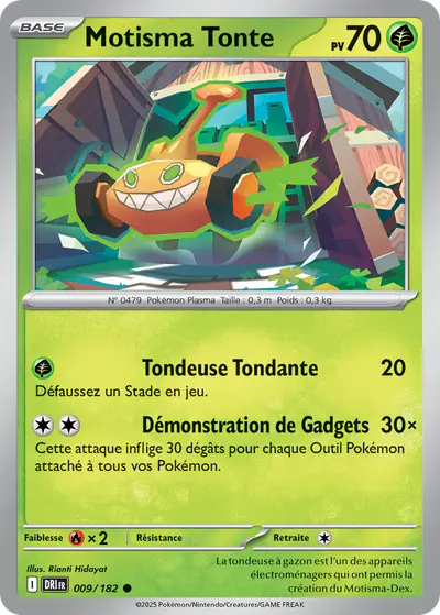 Image de la carte Pokemon Motisma Tonte 009/182