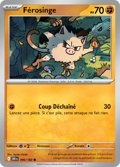 Image de la carte Pokemon Férosinge 090/182