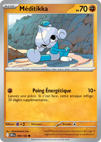 Image de la carte Pokemon Méditikka 099/182