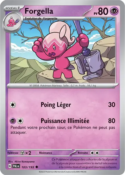 Image de la carte Pokemon Forgella 103/193