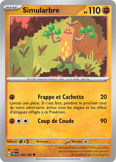 Image de la carte Pokemon Simularbre 109/193