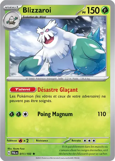 Image de la carte Pokemon Blizzaroi 011/193