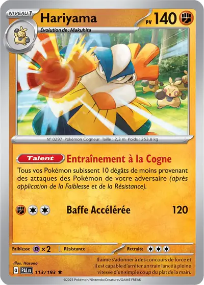 Image de la carte Pokemon Hariyama 113/193