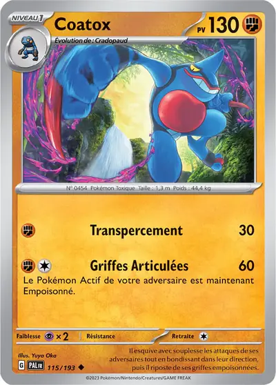Image de la carte Pokemon Coatox 115/193