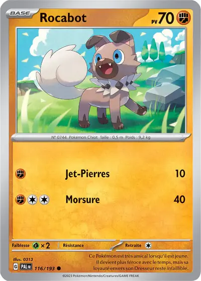 Image de la carte Pokemon Rocabot 116/193