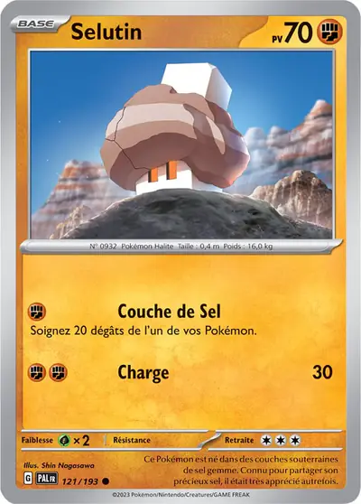 Image de la carte Pokemon Selutin 121/193