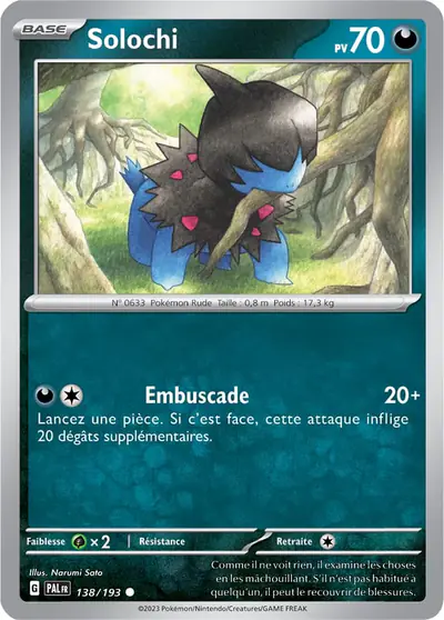 Image de la carte Pokemon Solochi 138/193