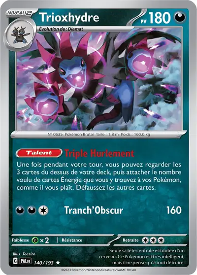 Image de la carte Pokemon Trioxhydre 140/193