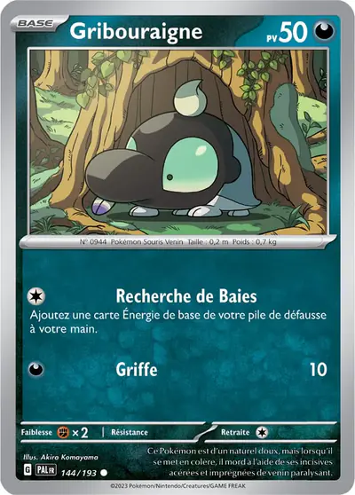 Image de la carte Pokemon Gribouraigne 144/193