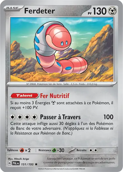 Image de la carte Pokemon Ferdeter 151/193