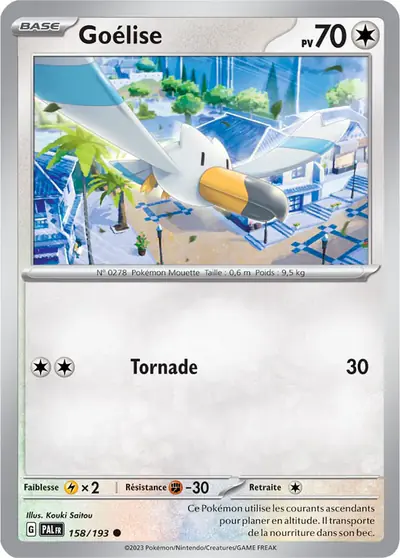 Image de la carte Pokemon Goélise 158/193