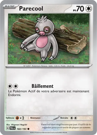 Image de la carte Pokemon Parecool 160/193