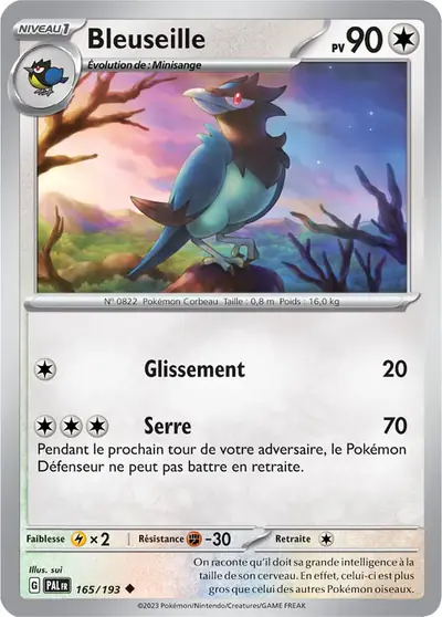 Image de la carte Pokemon Bleuseille 165/193