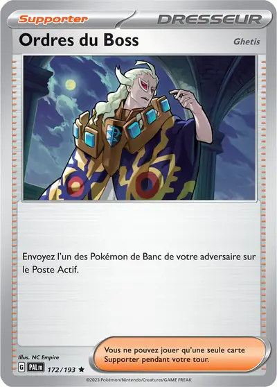 Image de la carte Pokemon Ordres du Boss 172/193