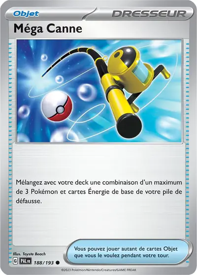 Image de la carte Pokemon Méga Canne 188/193