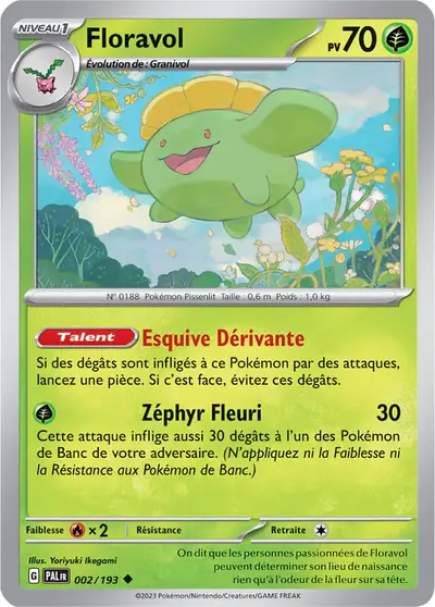 Image de la carte Pokemon Floravol 002/193