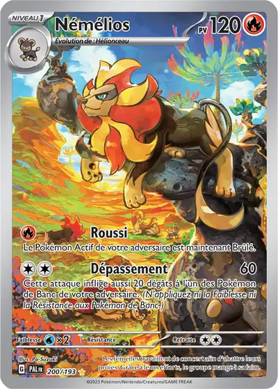 Image de la carte Pokemon Némélios 200/193
