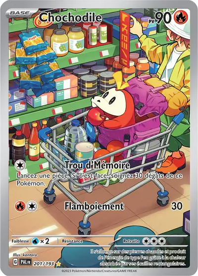 Image de la carte Pokemon Chochodile 201/193