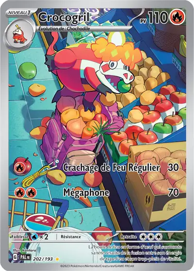Image de la carte Pokemon Crocogril 202/193