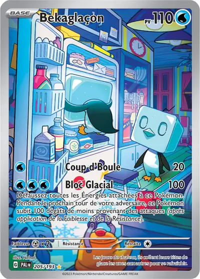 Image de la carte Pokemon Bekaglaçon 205/193