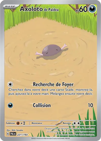 Image de la carte Pokemon Axoloto de Paldea 221/193