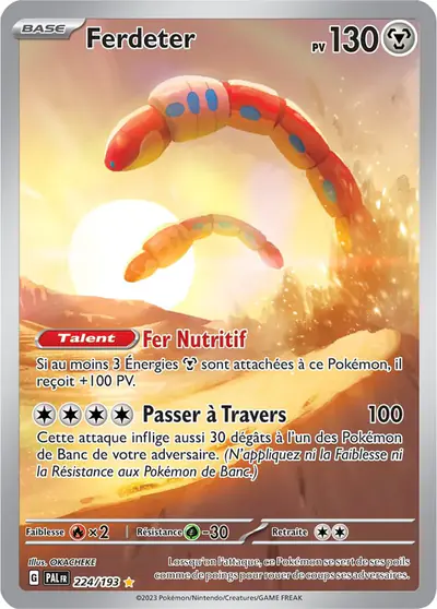 Image de la carte Pokemon Ferdeter 224/193