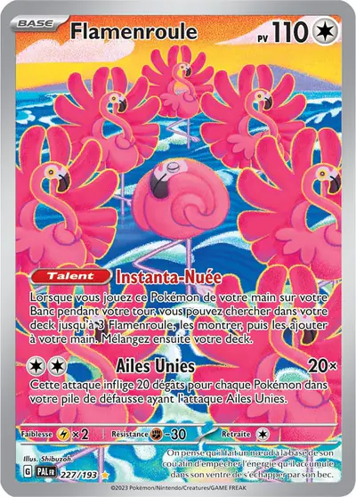 Image de la carte Pokemon Flamenroule 227/193