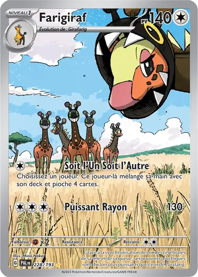 Image de la carte Pokemon Farigiraf 228/193