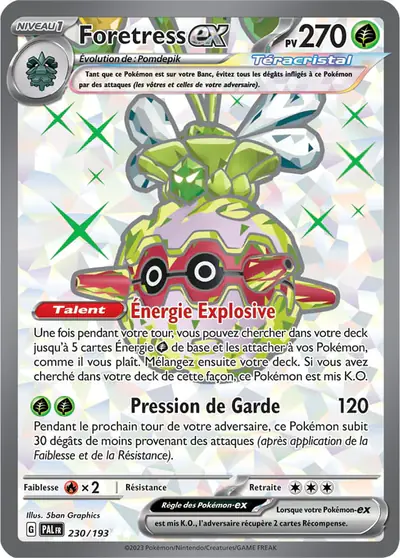 Image de la carte Pokemon Foretress ex 230/193
