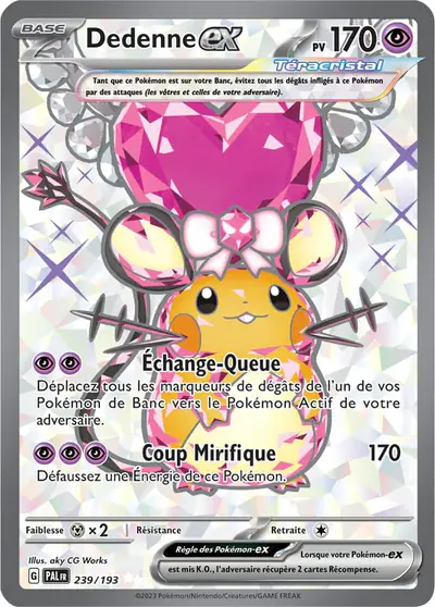 Image de la carte Pokemon Dedenne ex 239/193