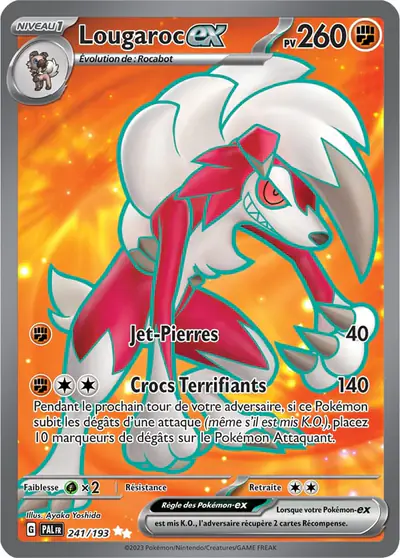 Image de la carte Pokemon Lougaroc ex 241/193