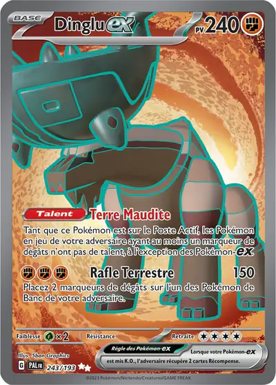Image de la carte Pokemon Dinglu ex 243/193