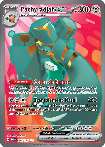 Image de la carte Pokemon Pachyradjah ex 245/193