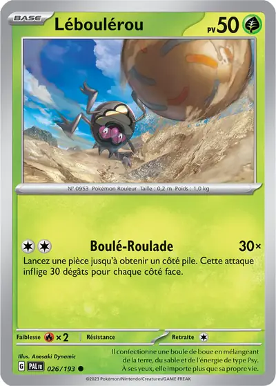 Image de la carte Pokemon Léboulérou 026/193