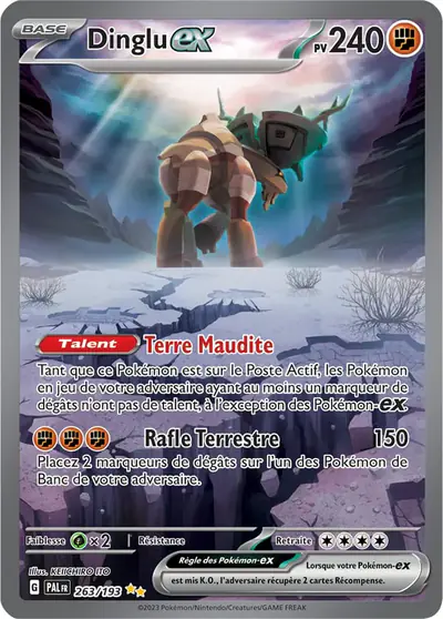 Image de la carte Pokemon Dinglu ex 263/193