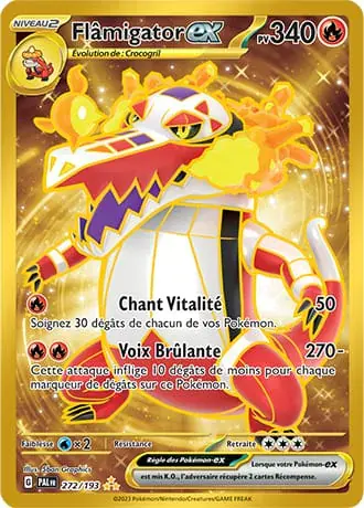 Image de la carte Pokemon Flâmigator ex 272/193