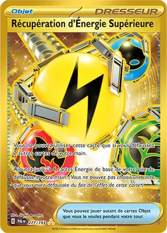 Image de la carte Pokemon Récupération d'Énergie Supérieure 277/193